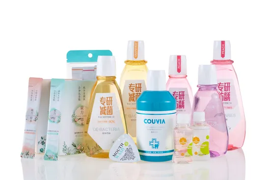 Kundenspezifische Private-Label-Haustierflasche, 500 ml, Reisegröße, aktives Minz-Flüssig-Mundwasser gegen Mundgeruch, Reduzierung von Plaque